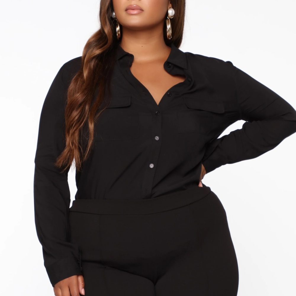 Work Blouse - Black